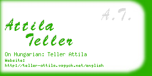 attila teller business card